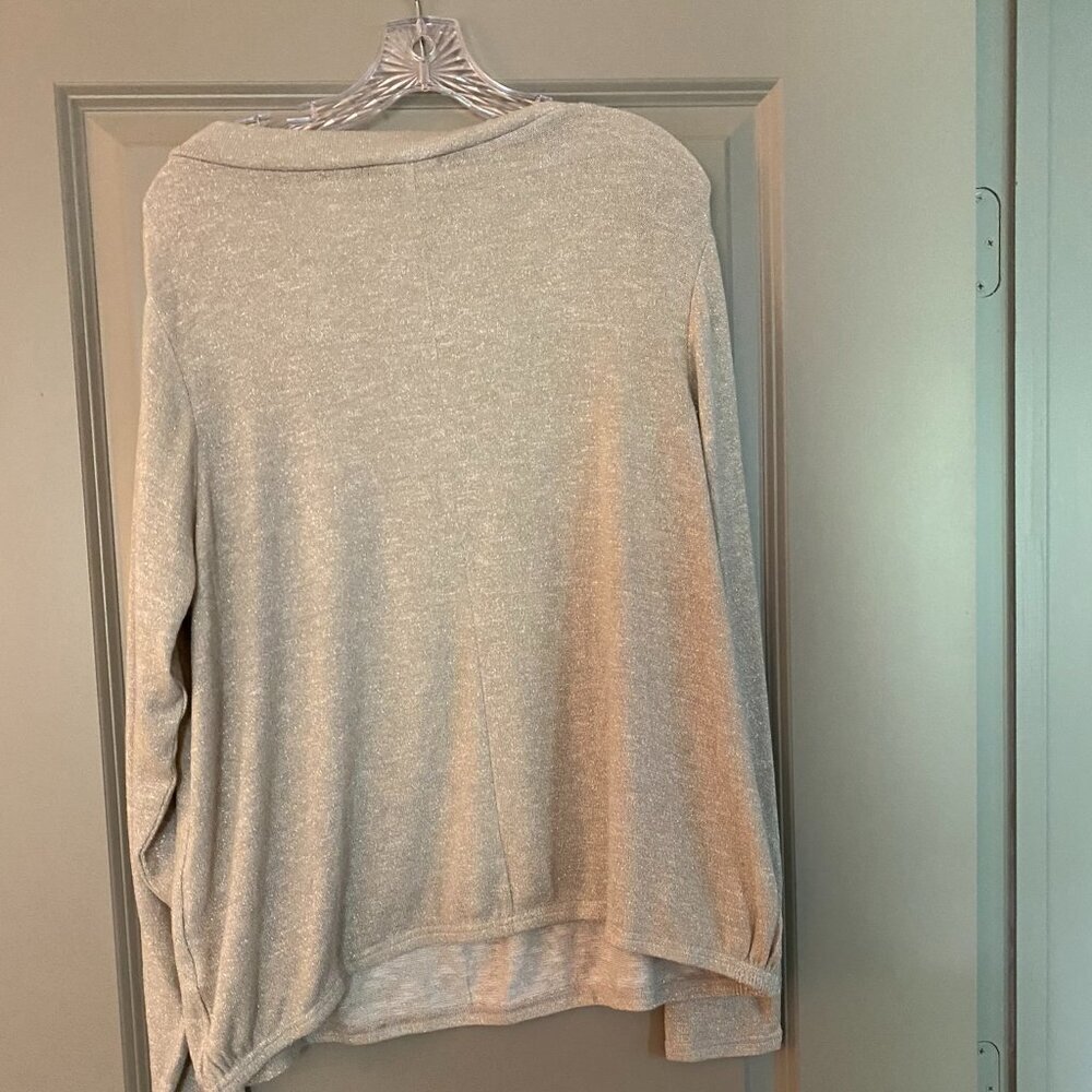 Ivory Metallic Sweater - Picture 2 of 4
